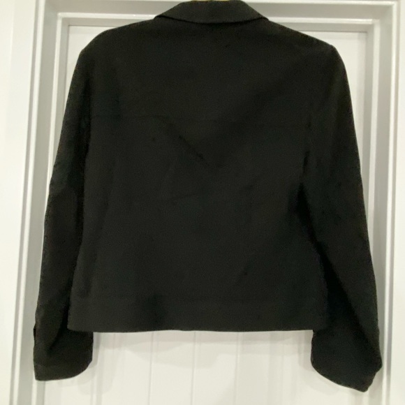 Preview Collection lightweight zip up jacket size 6. Black GUC - Picture 4 of 4